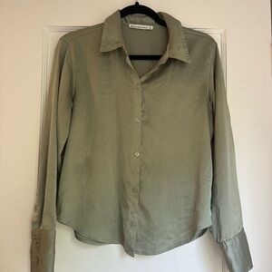 Abercrombie Sage Green Button-Up